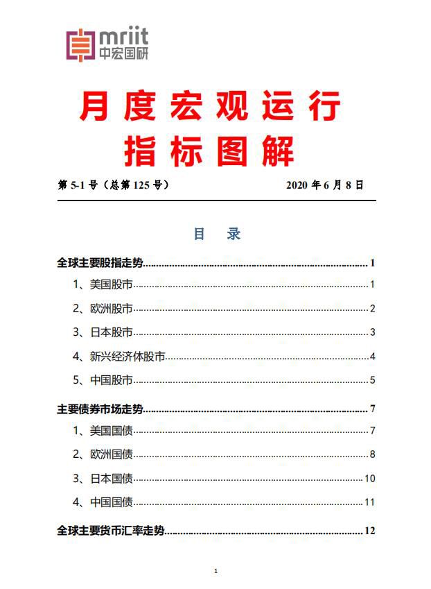 中宏论道月度宏观运行指标图解 第 5-1 号（总第 125 号）